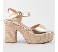 Montevita Womens Heeled Sandal Iliad Gold - Size EU 39