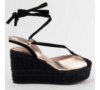 Montevita Womens Wedge Espadrille Balenci6 Gold - Size EU 40