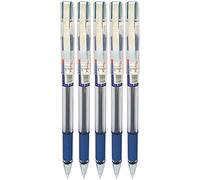 Montex 0.7mm Swiss Carbide Tip Mega Top BLUE Ballpoint Pens Acupressure Grip (5 x Pens)