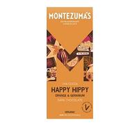 Montezuma Happy Hippy - Dark Chocolate with Orange and Geranium Bar 90g X 6