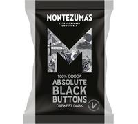 Montezuma's Absolute Black, 100% Cocoa, Darkest Dark Buttons, Gluten Free & Naturally Vegan, 120g Bag