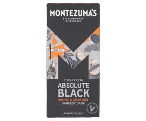 Montezuma's Absolute Black-Orange & Cocoa Nibs 90g