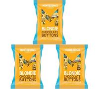 Montezuma's Blondie Buttons, White Chocolate Buttons with Caramel Notes, Gluten Free, 120g Bag (Pack of 3)