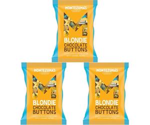 Montezuma's Blondie Buttons, White Chocolate Buttons with Caramel Notes, Gluten Free, 120g Bag (Pack of 3)