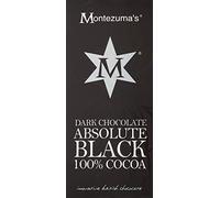 Montezumas Chocolate Absolute Black 100 Percent Dark Chocolate Bar, 12 * 100g