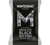 Montezumas Chocolate Absolute Black Buttons Darkest Dark Chocolate Buttons 120g