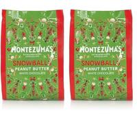 Montezuma's Christmas, White Chocolate Snowballs with Peanut Butter, 120g Bag (Pack of 2)