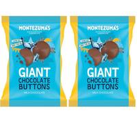 Montezuma's Giant Milk Chocolate Buttons, Gluten Free, 120g Bag (Pack of 2)