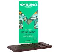 Montezuma's Royal Mint Dark Chocolate Peppermint - 74% Cocoa, Dark Chocolate with Mint Bars, Vegan-Friendly and Gluten-Free Chocolate 90g (12-Pack)