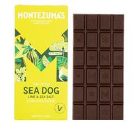 Montezumas Sea Dog 70 Cocoa Dark Chocolate With Sea Salt Lime Gluten Free