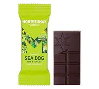Montezuma's Sea Dog, 70% Cocoa, Dark Chocolate With Sea Salt & Lime, Gluten Free & Naturally Vegan, 25g Mini Bar