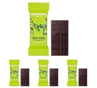 Montezuma's Sea Dog, 70% Cocoa, Dark Chocolate With Sea Salt & Lime, Gluten Free & Naturally Vegan, 25g Mini Bar (Pack of 4)