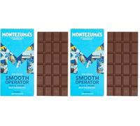 Montezuma's Smooth Operator, 37% Cocoa, Smooth Milk Chocolate, Gluten Free & Organic, 90g Bar (Pack of 2)