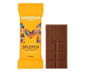 Montezuma's Splotch, 51% Cocoa, Dark Milk Chocolate With Butterscotch, Gluten Free & Organic, 25g Mini Bar