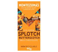 Montezuma's Splotch, 51% Cocoa, Dark Milk Chocolate With Butterscotch, Gluten Free & Organic, 90g Bar