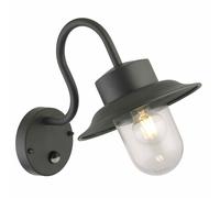 Montford - Black Motion Sensor Outdoor Wall Light First Choice Lighting Black One Size