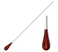 Montford Conductor's Baton - 16" with Pau Rosewood Pear-Shaped Handle and White Lacquered Stick, Perfectly Balanced for Orchestral & Band Conducting - MFBP16P