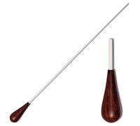 Montford Conductor's Baton - 16" with Pau Rosewood Pear-Shaped Handle and White Lacquered Stick, Precision Crafted for Orchestral & Band Conducting - MFBW16P