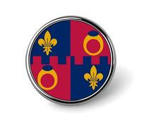 Montgomery1 County Maryland Flag Novelty Metal Badge 1″ Round Brooch Pin Clothes Hat Bag Tie Accessories Decor