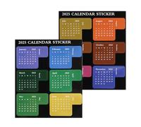 Month Tabs for Planner | Calendar Sticky Index Tabs 2025 | 12 Month Schedule Divider Labels for Journal Notebook School Office Work College Teacher Student