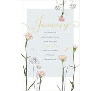 Month You Were Born Birthday Card January