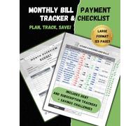 Monthly Bill & Expense Tracker: Plan, Track, Save!: Includes Debt, Subscription Trackers, Saving Challenges, and Monthly Budget vs. Actual | 125-Page ... (The Complete Financial Tracker Series)