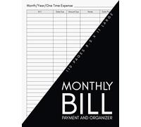 Monthly Bill Payment And Organizer: Money Dept Tracker, Monthly/ Yearly/ One Time Expense Tracker Notebook, Simple Home Budget Spreadsheet, Bill ... Large 8.5 x 11 Budgeting Record Book
