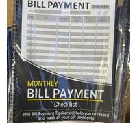 Monthly Bill Payment Checklist: 4-Year Bill Tracker Notebook for Families & Money Managers | Budget Planner Notebook for Bill Organization | Multiple Colors & Styles (Black)