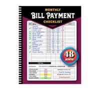 Monthly Bill Payment Checklist: Bill Tracker Notebook, The 4-Year Guide for Families & Money Managers, Bill Tracker Notebook Effective Money Management for Families