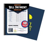 Monthly Bill Payment Checklist:Monthly Bill Organizer,Bill Tracker Notebook,The 4-Year Guide for Families & Money Managers, 960 Billing Records Included