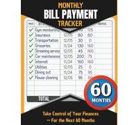 Monthly Bill Payment Tracker for families, adults, and money managers.: 60-Month Expense, Bill Organizer, and Debt Payoff Logbook for Financial Planning and Budget Tracking (8.5 x 11 inches)