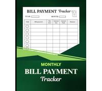 Monthly Bill Payment Tracker: simple Bill organizer and planner for personal budgeting financial| 110 pages ,8.5'' x 11''