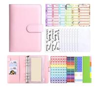 Monthly Budget Planner,2026 Synthetic Leather Weekly Notebook,Budget Planner and Bill Organizer - Saving Challenge for Travel Office Home Cash Payment for Hom