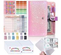 Monthly Budget Planner | A6 Budgetary Kit Binding Money Management Bidgets Bandinatories with 12pcs Budgets Plugs and 21pcs Stickers, Money Organizer for Cash Saving