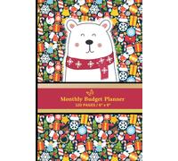 Monthly Budget Planner: Undated Christmas Edition Financial Organizer for Efficient Money Management on a Monthly Basis - 6" x 9" - 120 Pages