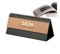 Monthly Calendar for the Desk, 2026 Tear-Off Calendar with Spiral Springs, Standing Base, Daily Planner for Homeschooling, Office, Room, Student Dorm, Studio, Teaching, Kitchen Organisation