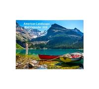 Monthly Calendar | Landscape Wall Calendar 2026 | Creative Organizer for Work Travel Home Family School and Daily Planning