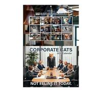 Monthly Calendar - Monthly Cat Themed Calendar,Business Kitten Design Planning Scheduling Tool for Desktop Desk Bedroom Fridge Kitchen