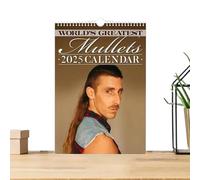 Monthly Calendar Planner 2025 - Mullets Hairdressers Calendar 2025 | Hairdresser's Mullet Calendar, Funny Calendar of the World's Biggest Mulles 2025