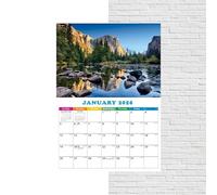 Monthly Calendar,Wall Landscape Calendar 2026 - Hangable Agenda Creative Schedule Organizer for Planning Travel Business School Workplace Meeting Home Appointment Family Homeschool