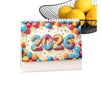 Monthly Desk Calendar - 2026 Rotating Planner Desk Organizer Monthly Decorative Planner Bright Design | Teacher Monthly Desk Calendar