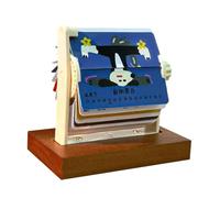 Monthly Desk Calendar 2026 | With Practical Rotating Leaves Doodle Rings On A Stable Wooden Base - 2026 Calendar Of The Year Of The Year Of The Horse Desktop Decoration, Home Decor, Office, School