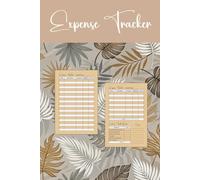 Monthly Expense Tracker: Personal & Household Spending Log Book with Category and End of Month Review. Simple Money Management Ledger Notebook for Teens & Adults. Tropical Leaf Cover. 53 Months
