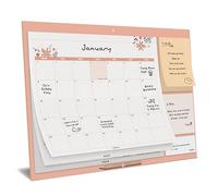 Monthly Family Calendar 2026 - Pastel Magnetic Wall Calendar with Sticky Notes - Organiser for Wall or Fridge - August 2025 to Dec 2026, 30x40cm