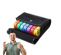 Monthly Medication Organizer - Portable Pill Box | Pill Organizer, Planner Case, Daily Pill Organizer, 4 Compartments for Evening Or Night Pills