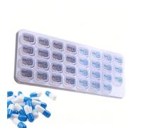 Monthly Pill Box, 31-Day Medicine Storage, Medicine Container, for Adults and Seniors as well as Caregivers for Everyday Use, Office, Travel, Holiday, Business Trip, Camping and