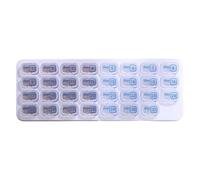 Monthly Pill Box | 31 Day Pill Organizer - Small Medicine Container - For Adults Senior Travelers Caregivers Daily Routine Travel Home Office Gym Camping