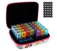 Monthly Pill Box Organiser 3 Times a Day with Portable Travel Case 31 Day Tablet Organizer One Month Medicine Storage Box for Vitamin Meds Fish Oil Supplement Medication Container (Butterfly)