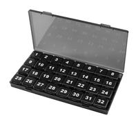 Monthly Pill Box Organizer 32 Compartments Detachable Case | Large capacity monthly pill organizer with 32 detachable compartments for easy medication, , and tablet management.