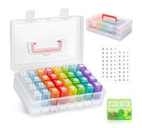 Monthly Pill Organiser 2 Times a Day, 32 Compartments Month AM PM Pill Box, 30 Day Large Travel Pill Box, Portable Medicine Case for Vitamins, Fish Oils& Medications